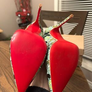 Christian Louboutin Teal Python